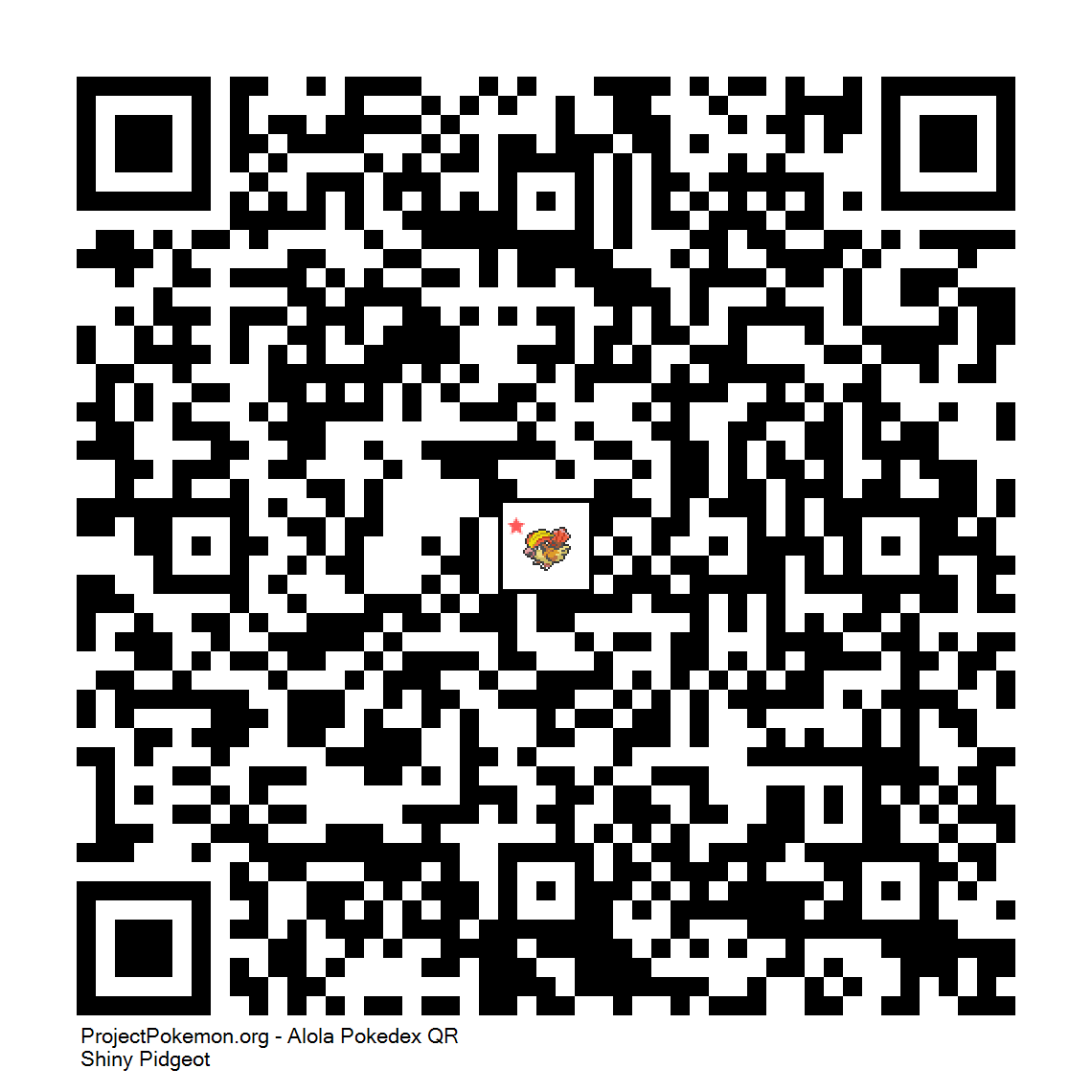 Cdigo QR de Pidgeot variocolor